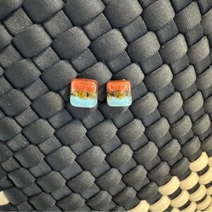 Colorful Square Earrings